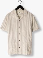 Beige ANERKJENDT Casual overhemd AKLEON S/S STRUCTURE SHIRT