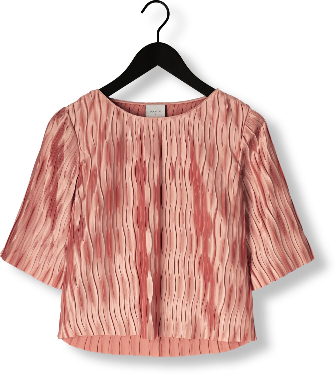 DANTE6 Dames Blouses Lelia Plisse Top Lichtroze