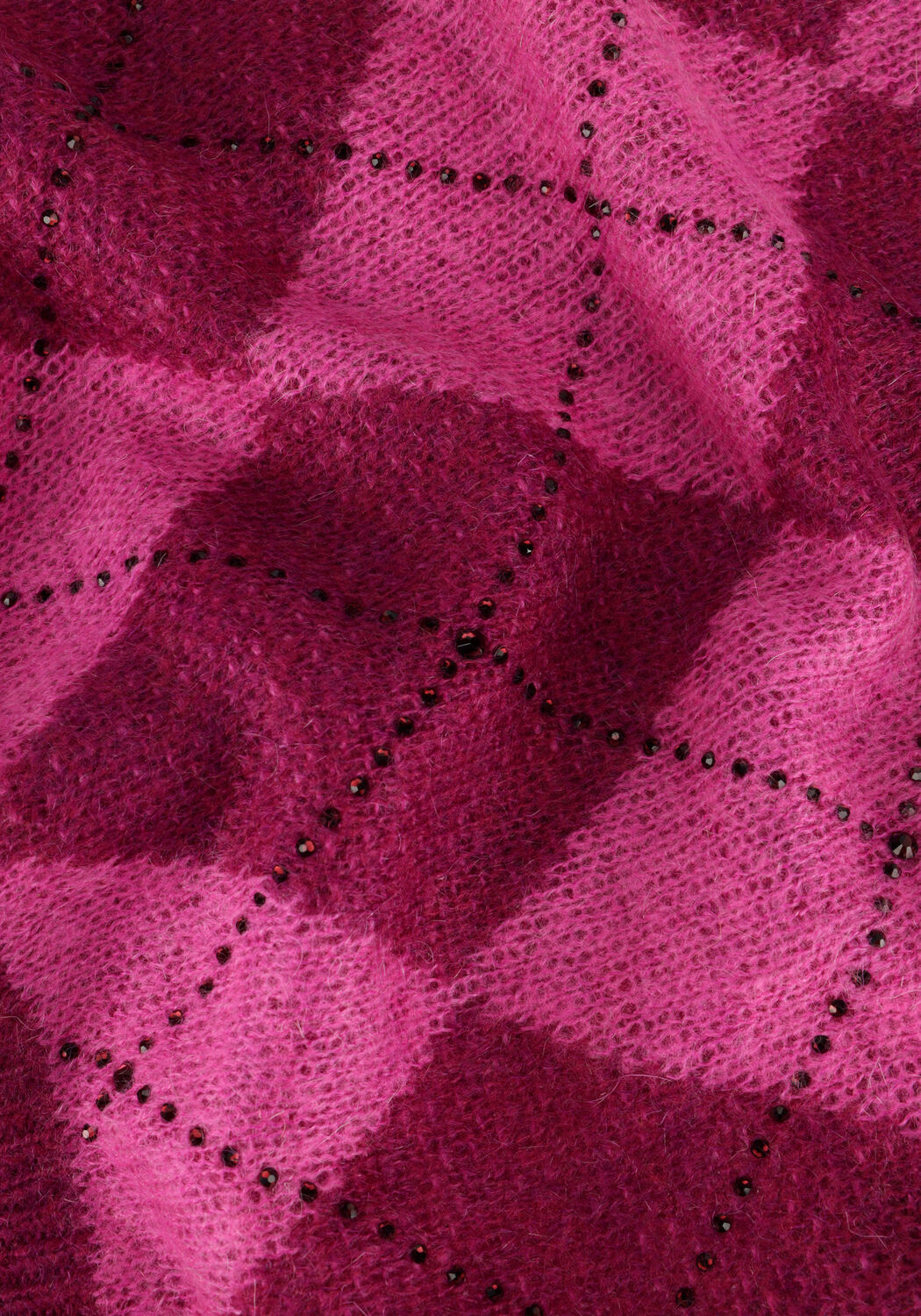 Roze LIU JO Trui MAGLIA CHIUSA M/L JACQUARD GEOMETRIC - large