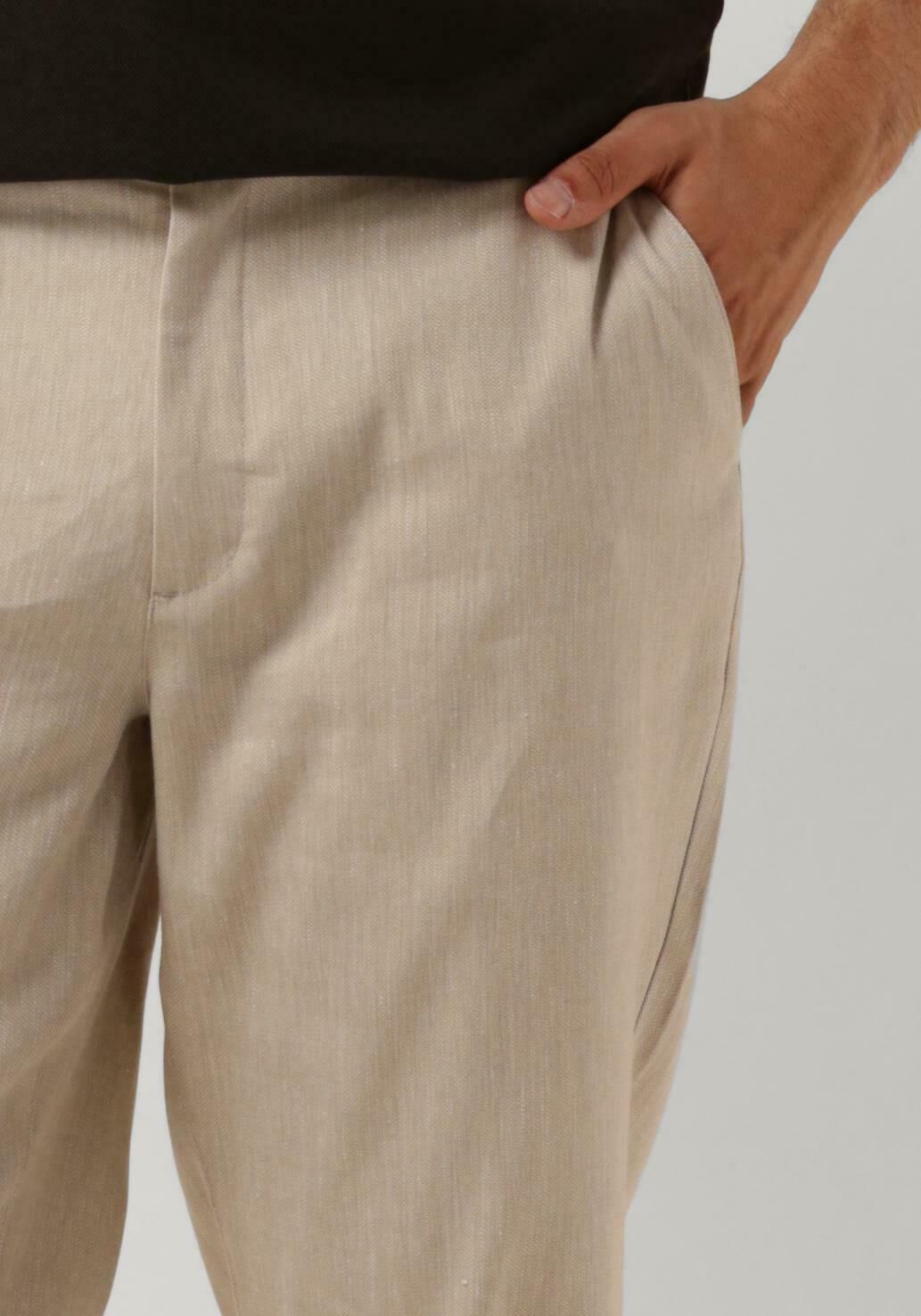 PLAIN Heren Broeken Theo Pl Linen Zand