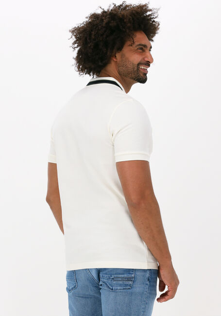 Gebroken wit FRED PERRY Polo MEDAL STRIPE POLO SHIRT - large