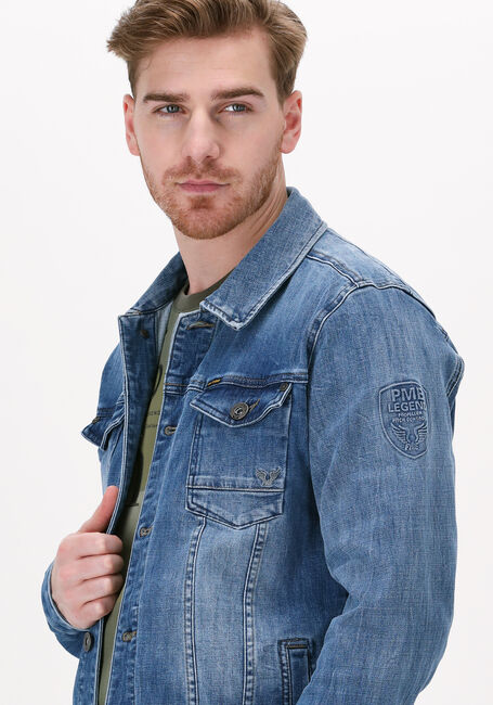 Blauwe PME LEGEND Spijkerjas DENIM JACKET FRESH BLUE STONE - large