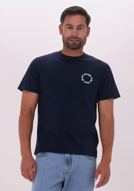 Donkerblauwe FORÉT T-shirt SPIN - large