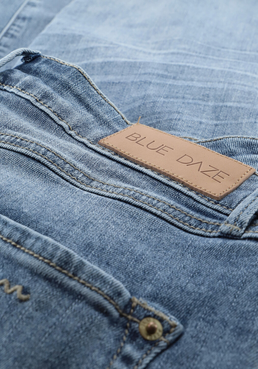 Blauwe SUMMUM Slim fit jeans TAPERED JEANS RAIN DENIM - large