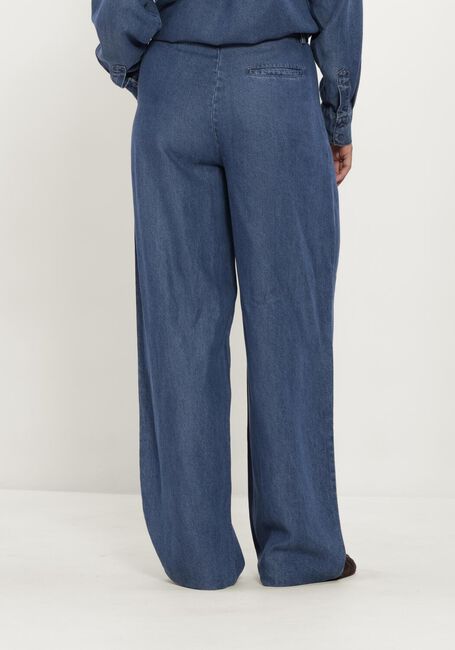 Blauwe SIMPLE Wijde broek WV-HVY-TENCEL-26-3 - large