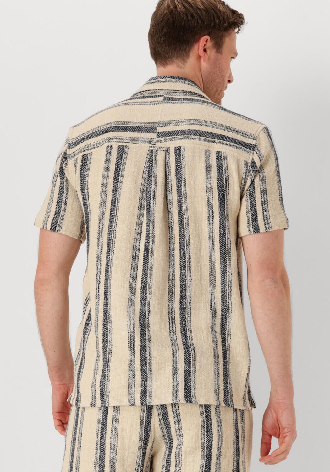 ANERKJENDT Heren Overhemden Akleon Structure S s Shirt Beige