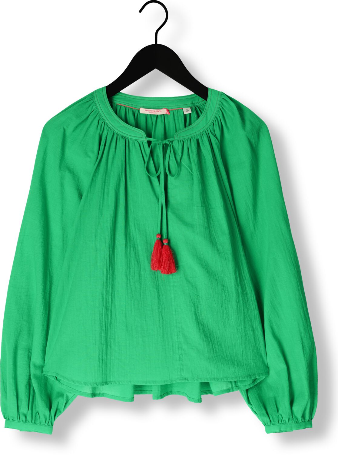 SCOTCH & SODA Dames Blouses Balloon Sleeve Top Groen