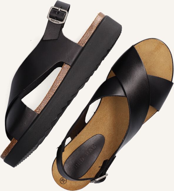 Zwarte RED-RAG Platte sandalen 78068 Zwarte RED-RAG Platte sandalen 78068 - large