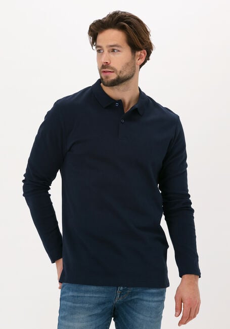 Donkerblauwe SELECTED HOMME Polo SLHPARIS LS POLO B NOOS - large