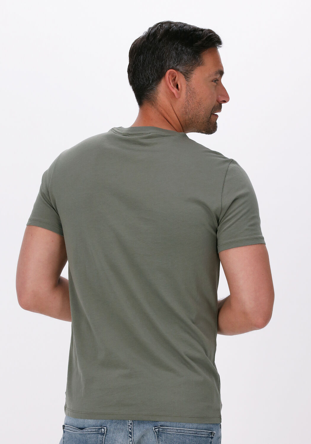 Lacoste olive green hotsell t shirt