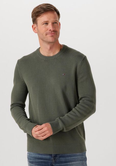 Olijf TOMMY JEANS Trui TJM SLIM ESS SWEATER EXTS - large