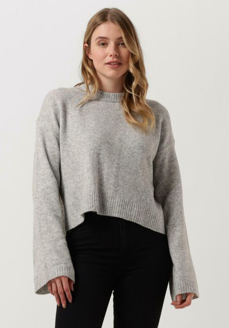 Grijze CALVIN KLEIN Trui FLUFFY WIDE OPEN SLEEVES SWEATER - large