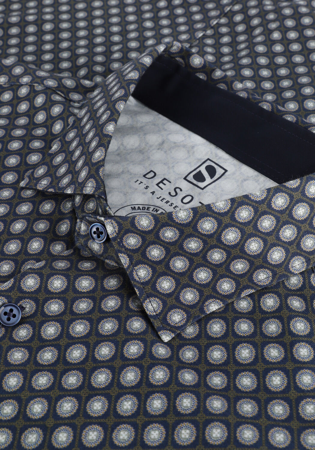 Blauwe DESOTO Casual overhemd KENT - large