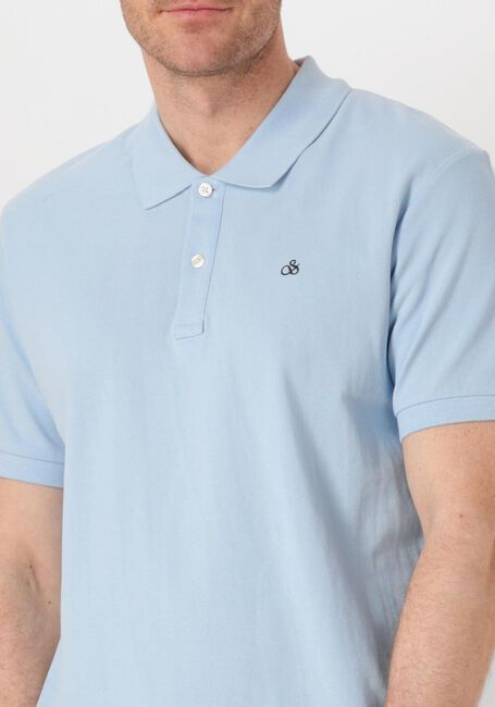 Blauwe SCOTCH & SODA Polo LOGO PIQUE POLO - large