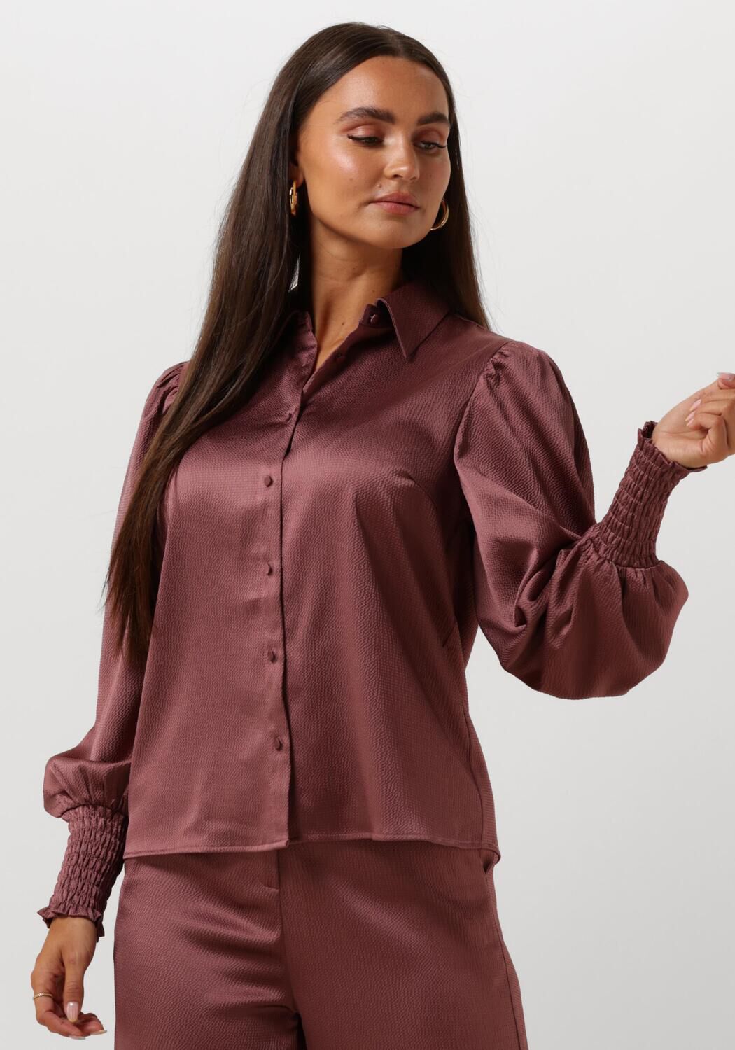 Amaya Amsterdam Dexter Lange Mouw Blouse Purple Dames