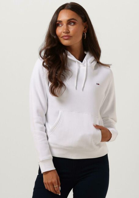 Witte TOMMY JEANS Sweater TJW REGULAR FLEECE HOODIE - large
