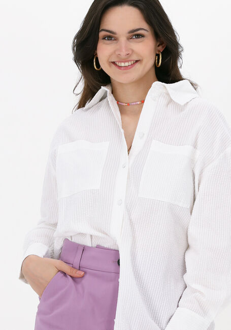 Witte Y.A.S. Blouse YASSWATIA LS OVERSIZE SHIRT - large