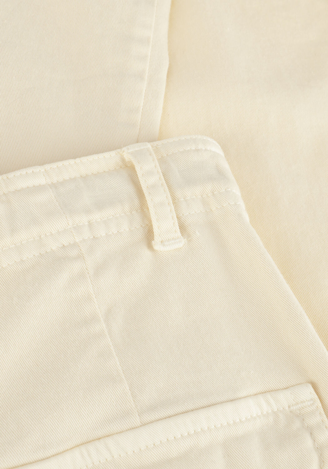 Ecru NOBELL Cargobroeken SUSY GARMENT DYED STRETCH TWILL CARGO PANTS - large