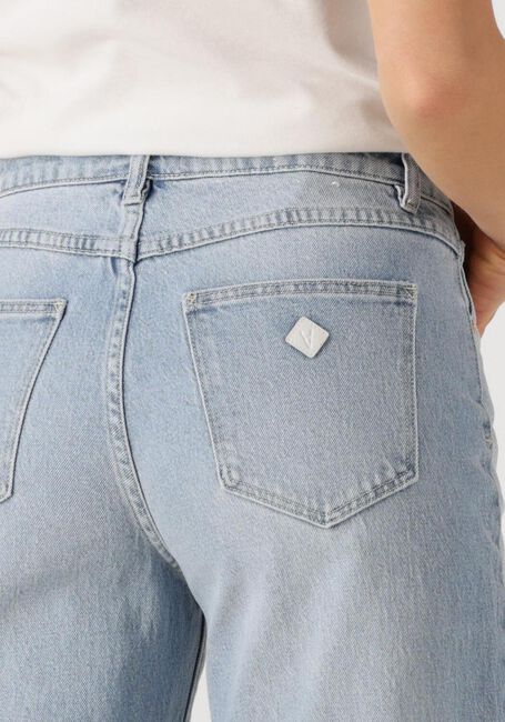 Lichtblauwe ABRAND JEANS Wide jeans MID BAGGY GIA - large