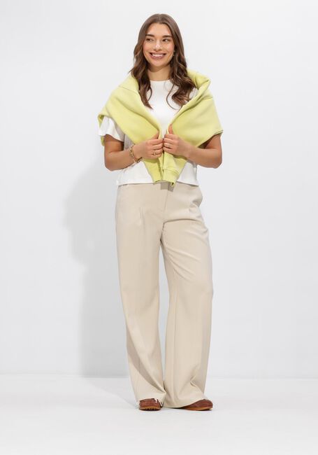 Zand ANOTHER LABEL Broeken ALMOORE PLEATED PANTS - large