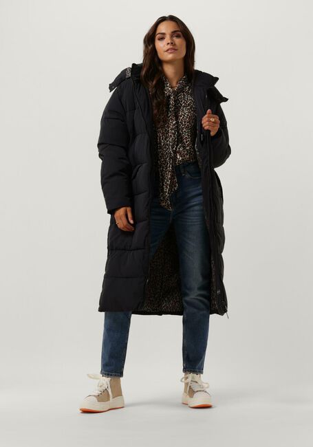 Zwarte SCOTCH & SODA Gewatteerde jas WATER REPELLENT LONG LENGTH PUFFER COAT - large