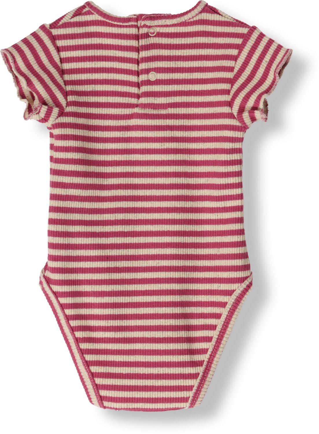 PLAY UP Baby Rompers Striped Rib Body Roze