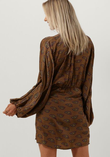 Groene SISSEL EDELBO Mini jurk KATHLEEN SHORT WRAP DRESS - large