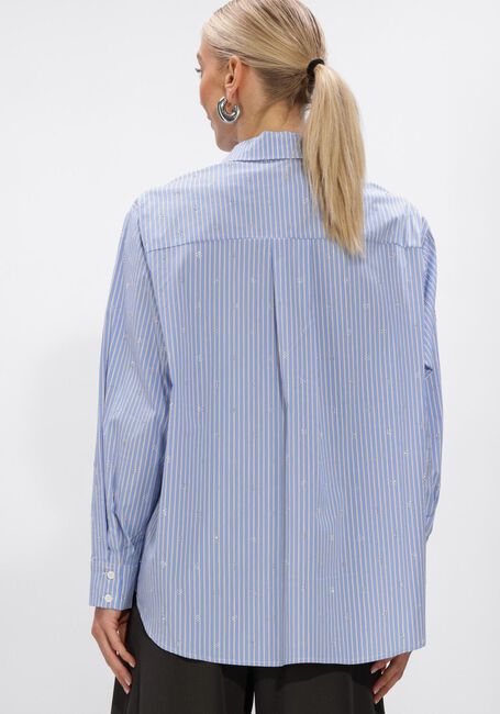 Donkerblauwe NEO NOIR Blouses DALMA DECORATION SHIRT - large