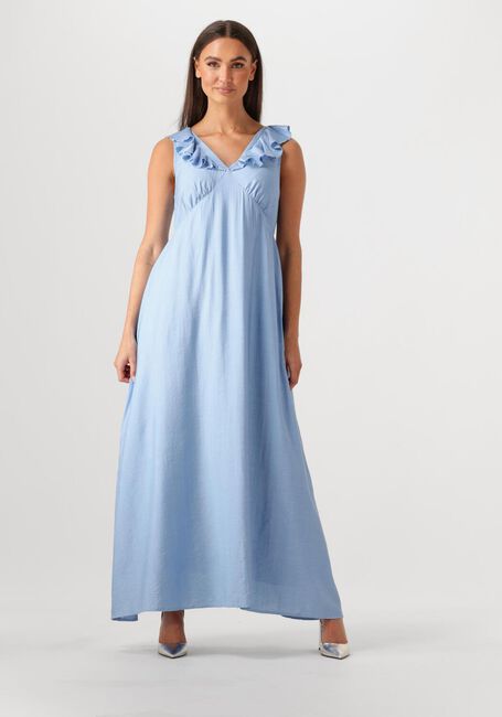 Lichtblauwe MOVES Maxi jurk LEANNA DRESS 4237 - large