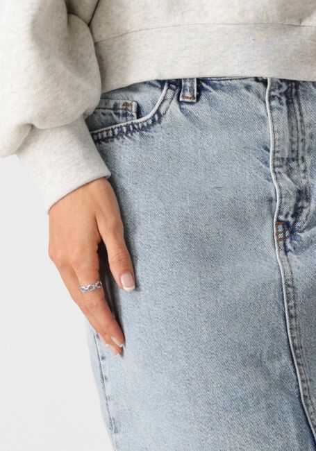 Blauwe BY-BAR Midirok ELBA DENIM SKIRT - large