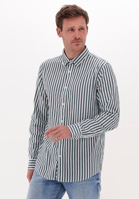 Groene SCOTCH & SODA Casual overhemd REGULAR-FIT STRIPED SHIRT - large