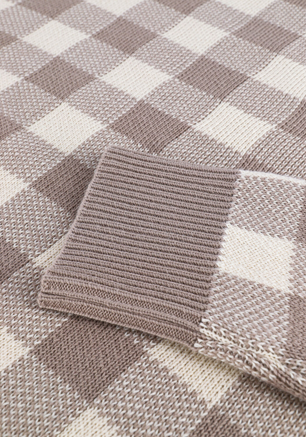 Beige NA-KD Trui ROUND NECK KNITTED SWEATER - large