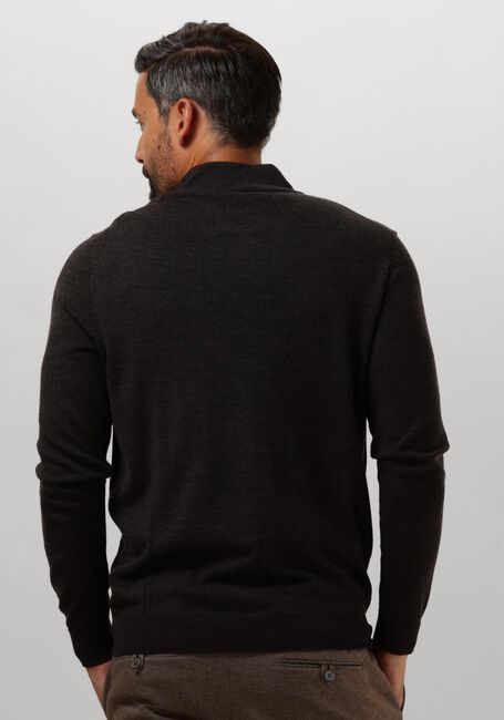 Bruine PROFUOMO Trui PULLOVER HALF ZIP - large