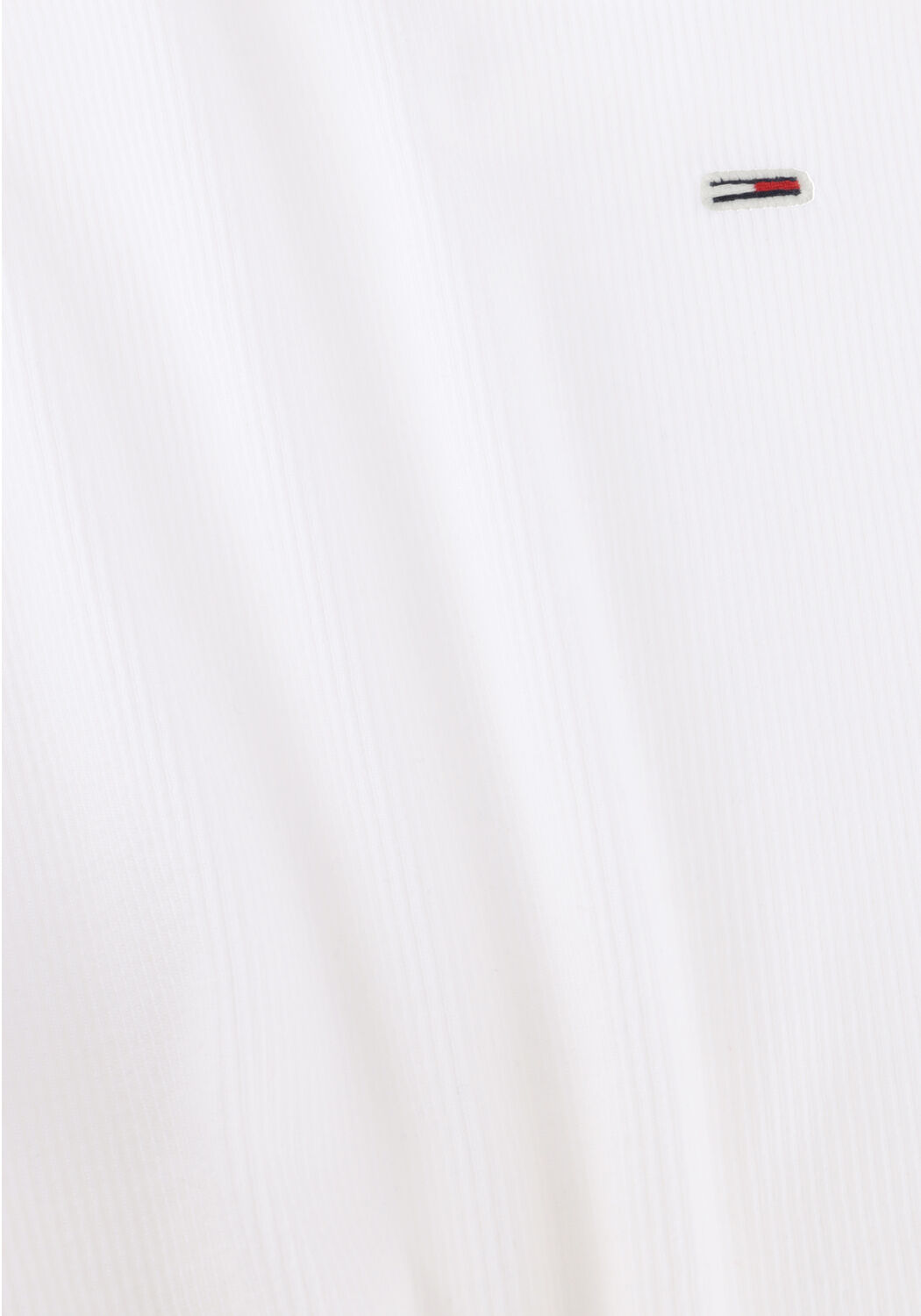 Witte TOMMY JEANS Top TJW SLIM ESSENTIAL RIB SS - large