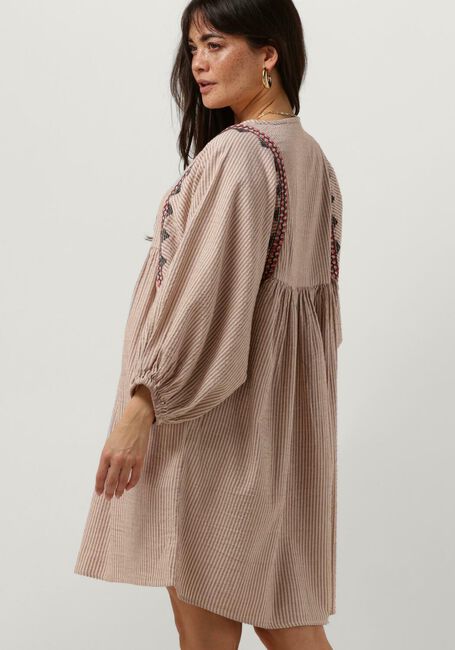 Zand BY-BAR Mini jurk PHILOU HANDLOOM DRESS - large