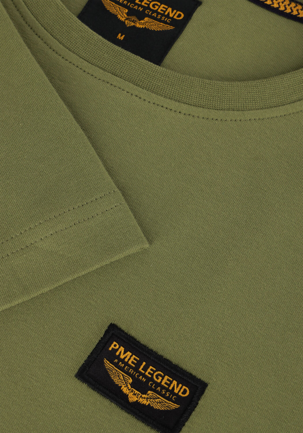 Groene PME LEGEND T-shirt SHORT SLEEVE R-NECK GUYVER TEE - large