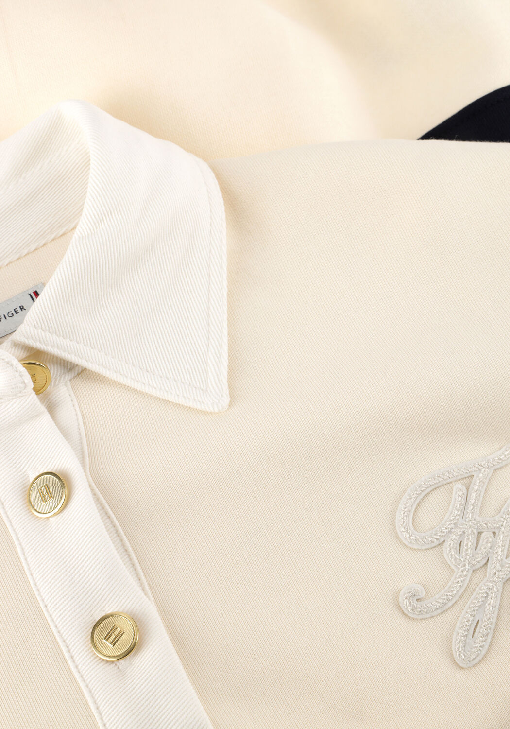 Multi TOMMY HILFIGER Sweater GOLD BTN RUGBY FLEECE SWTSRT - large