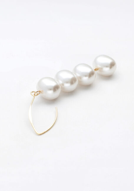 Goudkleurig NOTRE-V Oorbellen EARRING PEARLS - large