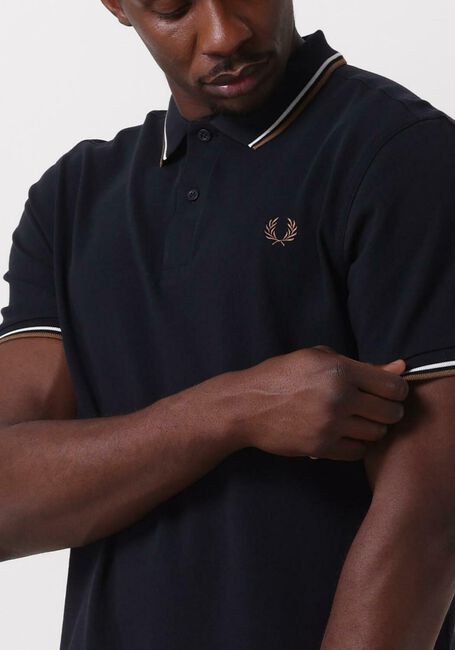 Donkerblauwe FRED PERRY Polo THE TWIN TIPPED FRED PERRY SHIRT - large