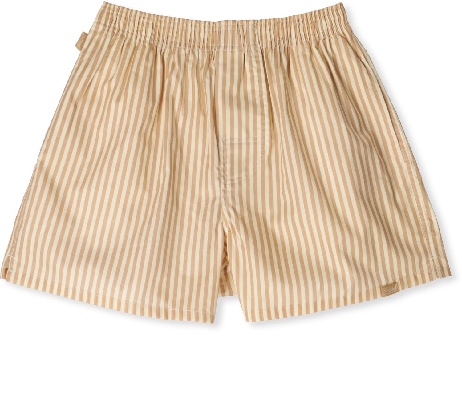 POCKIES Heren Boxershorts Striped Beige