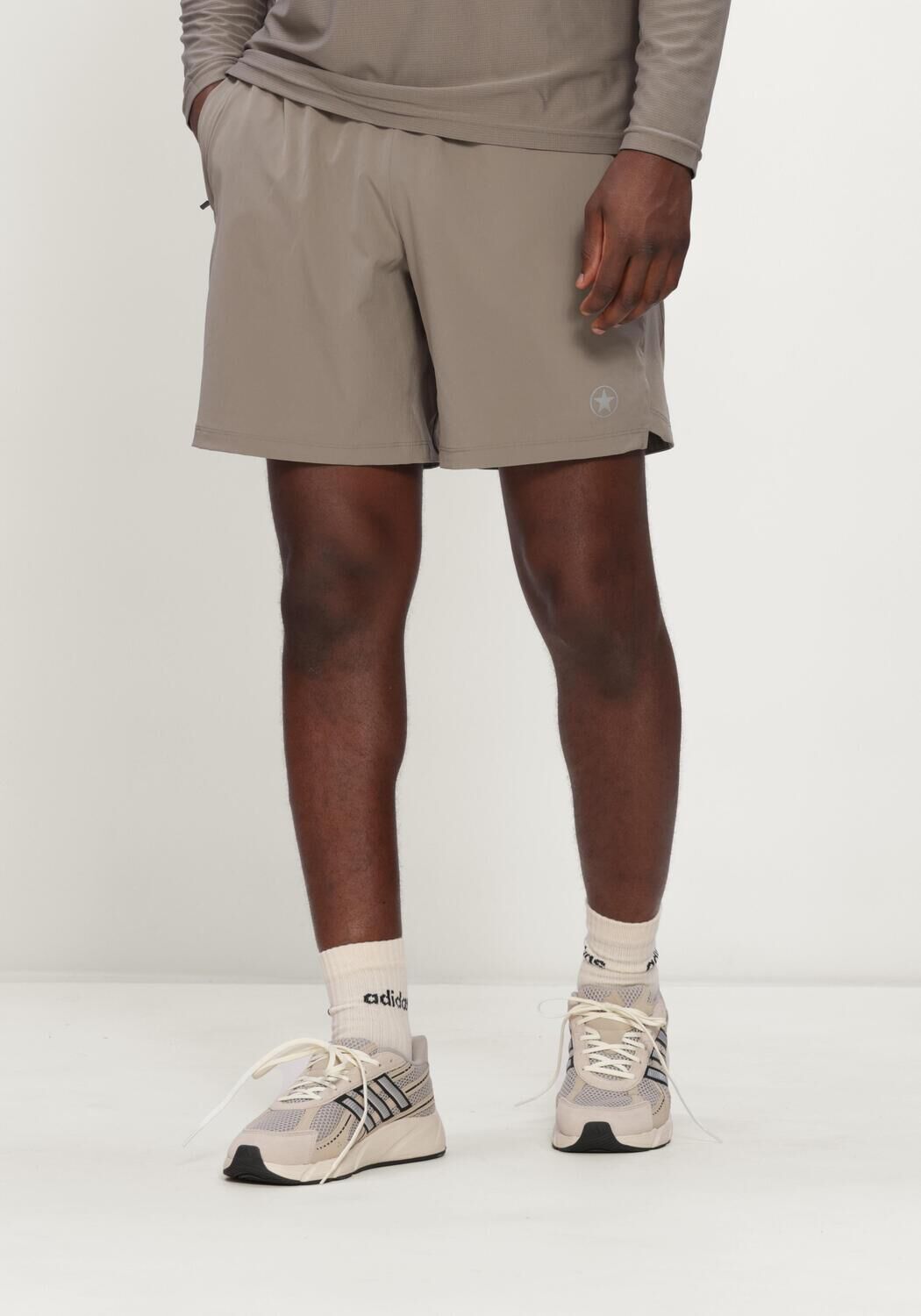 AIRFORCE Heren Broeken Performance Running Short Taupe