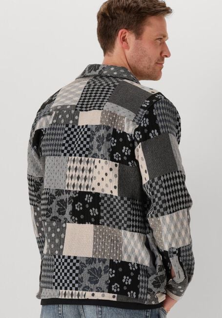 Blauwe ANERKJENDT Overshirt AKOSCAR PATCHWORK OVERSHIRT - large