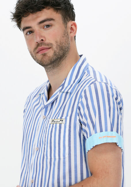 Blauwe SCOTCH & SODA Casual overhemd LIGHTWEIGHT STRUCTURED SHORTSLEEVE SHIRT IN ORGANIC COTTON - large