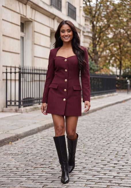 Bordeaux JOSH V Mini jurk ELY DRESS - large