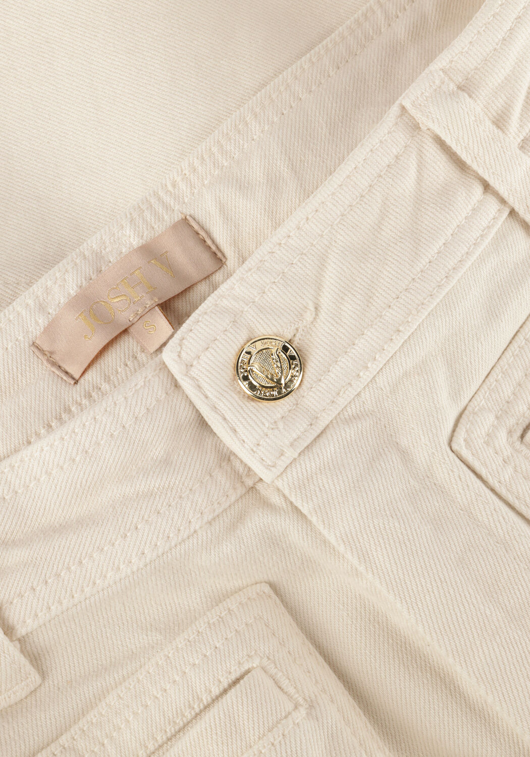 Ecru JOSH V Flared broek VALERIE - large