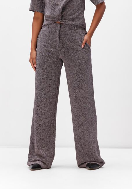 Antraciet DANTE6 Wijde broek NOEMIA LUREX PANTS - large