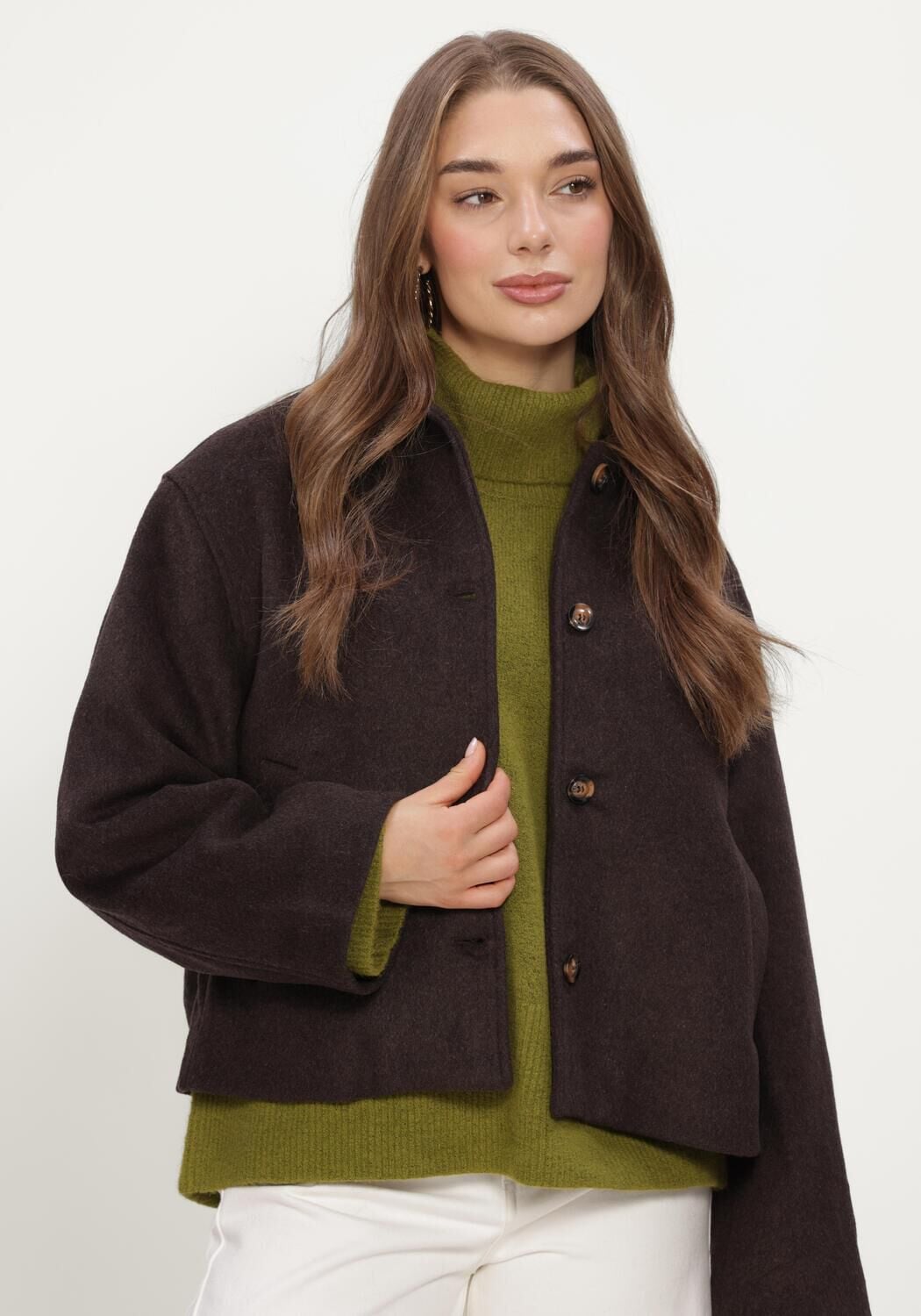 NEO NOIR Dames Jassen Hamra Wool Jacket Bruin