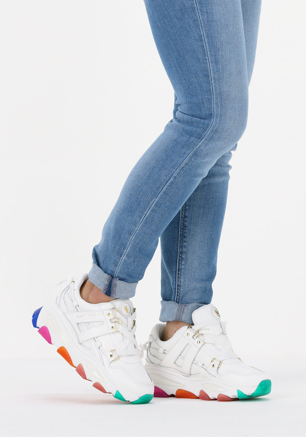 Witte KURT GEIGER LONDON Lage sneakers LETTIE - large