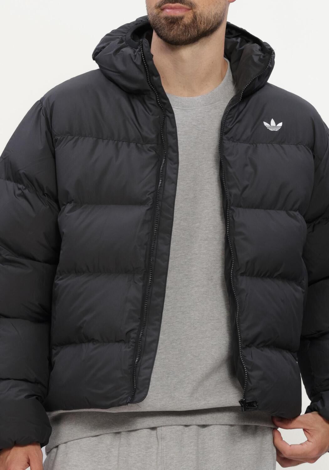 Zwarte ADIDAS Gewatteerde jas REGEN JKT - large