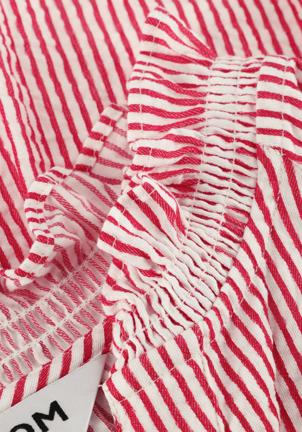 Rode POM AMSTERDAM Blouses BLOUSE SEERSUCKER RED WHITE - large
